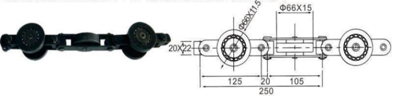 Heavy duty drag chains manufacture