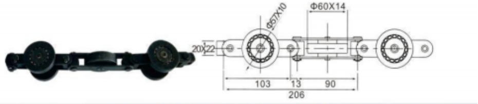 Heavy duty drag chains manufacture