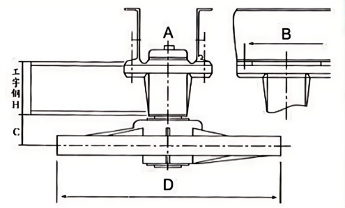 product-auto-auto Sprocket return idler horizontal curve details
