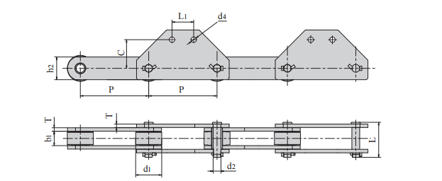 conveying chain for cement industry717-8