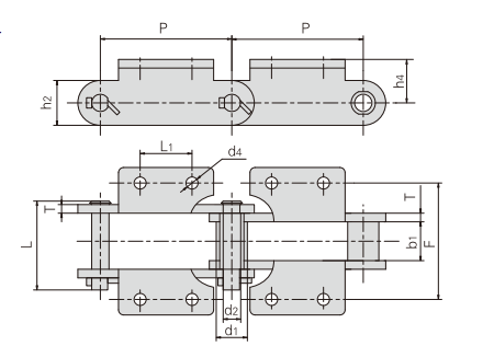 conveying chain for cement industry717-3