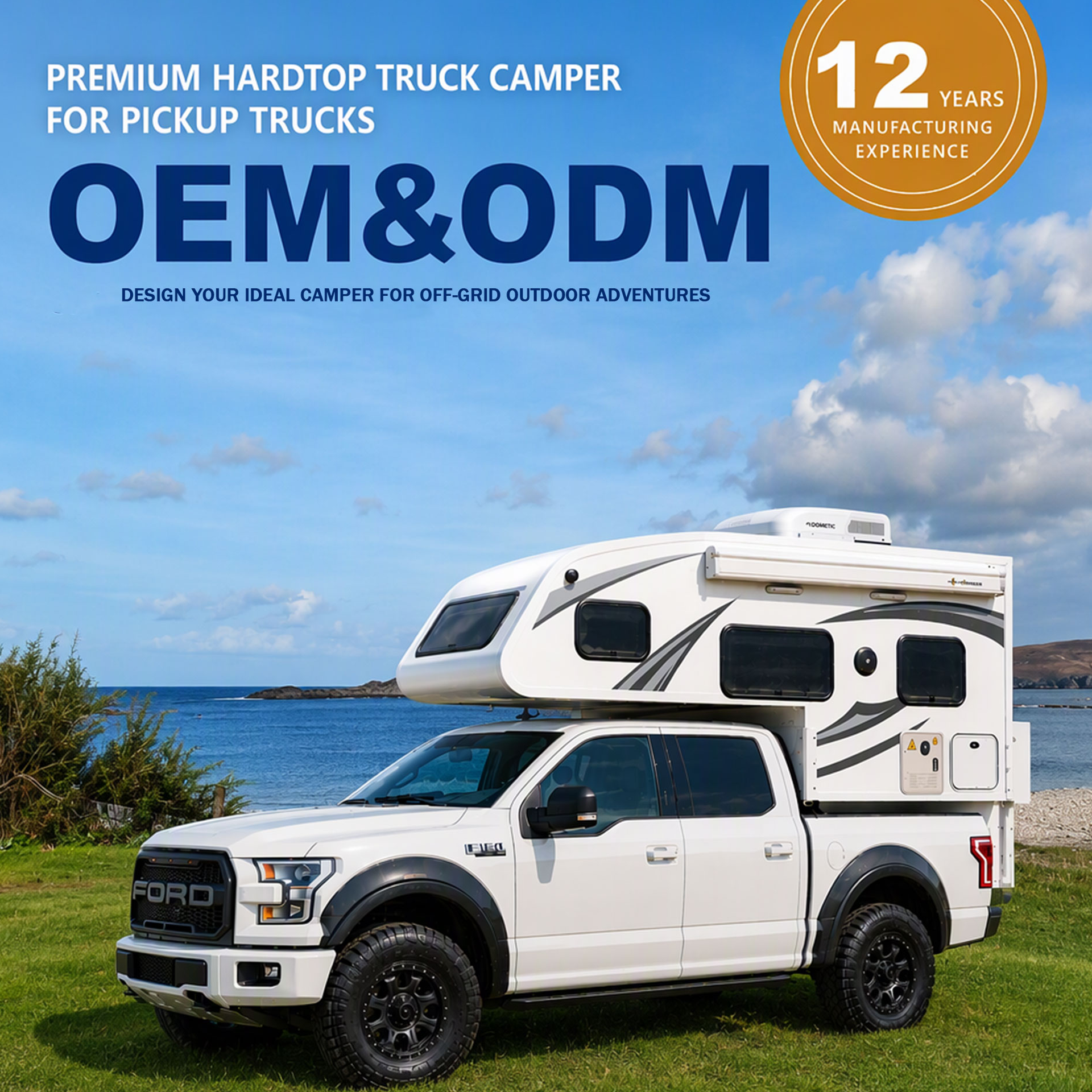 PREMIUM HARDTOP TRUCK CAMPER FOR PICKUP TRUCKS