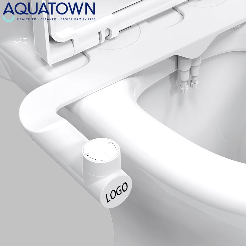 product non electric key button bidet toilet attachment dual nozzle smart toilet bidet shattaf detachable non electric bidet-1