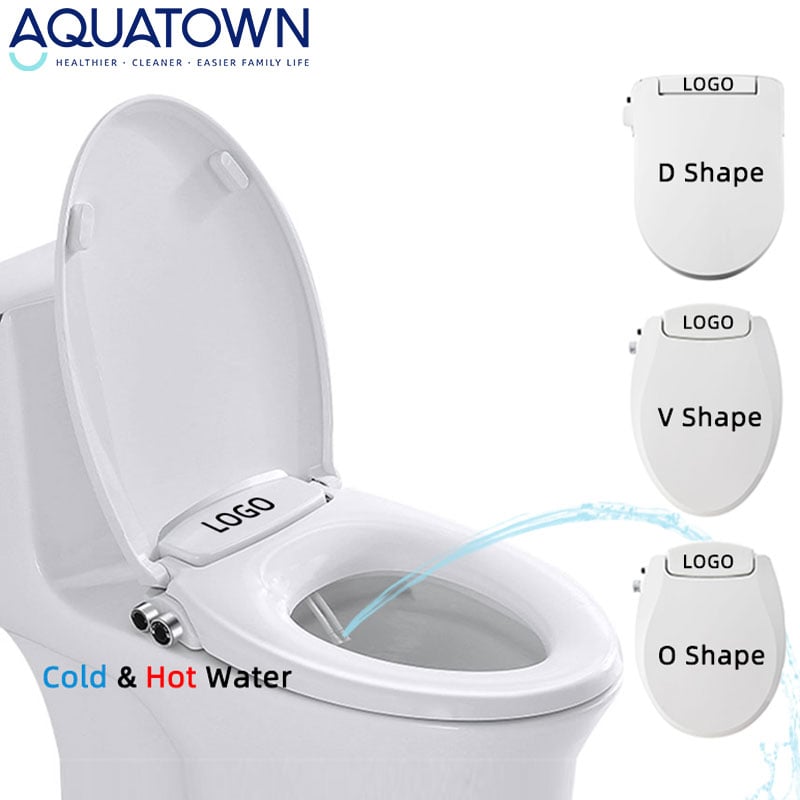 Wholesale Elongated Toilet Seat With Bidet Custom Hot and Cold Bidet Toilet Seat Postpartum Care Toilet Seat Cover