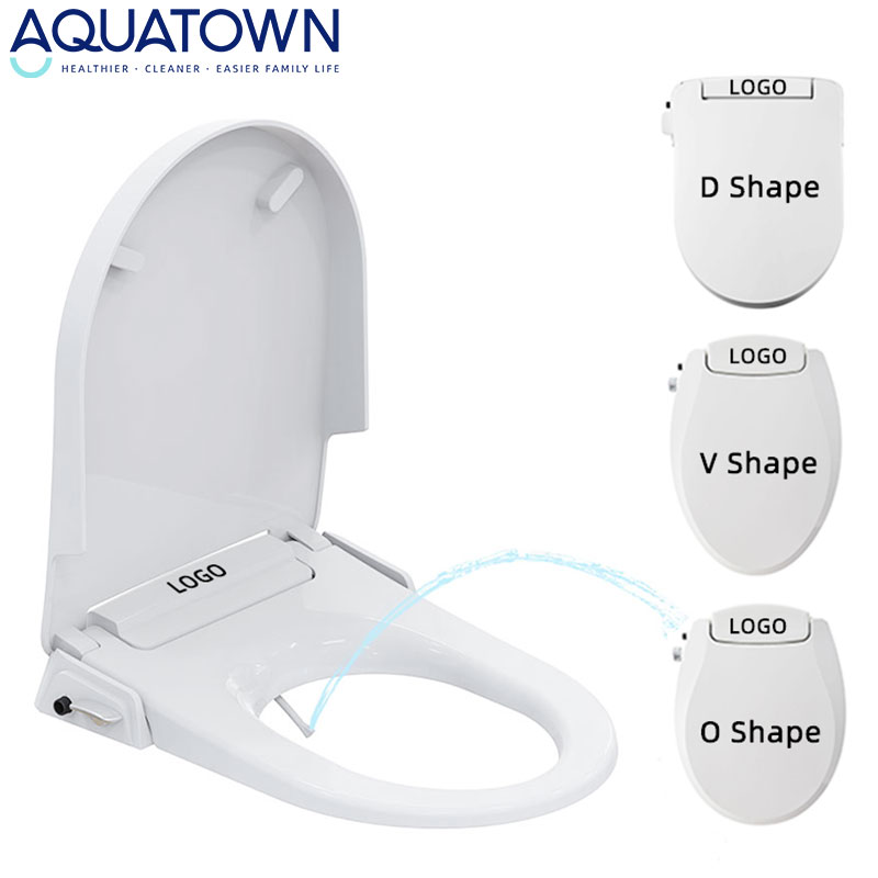 Custom D Type Non Electric Bidet Toilet Seat Cover Cold Water Toilet Lid New Design Luxury Dual Nozzle Bidet Seat