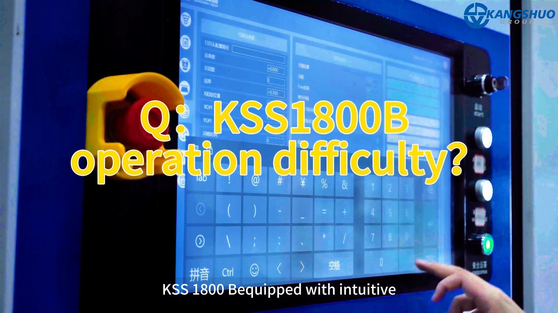 KSS1800B je vybaven intuitivním dotykovým displejem