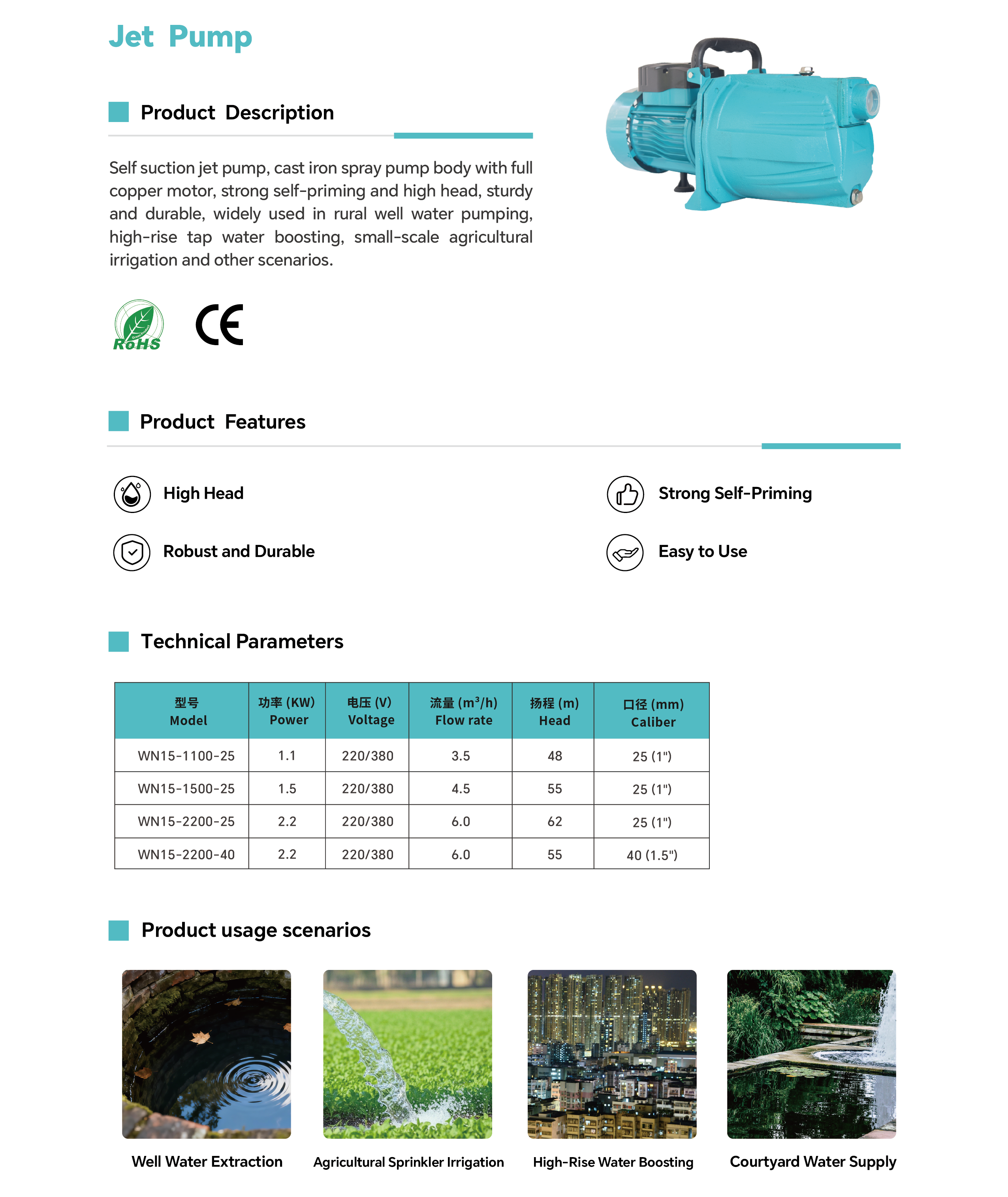 High-Flow Jet Self-Priming Water Pump for Home, Garden Irrigation, Deep Well, and Small Farm Use.png