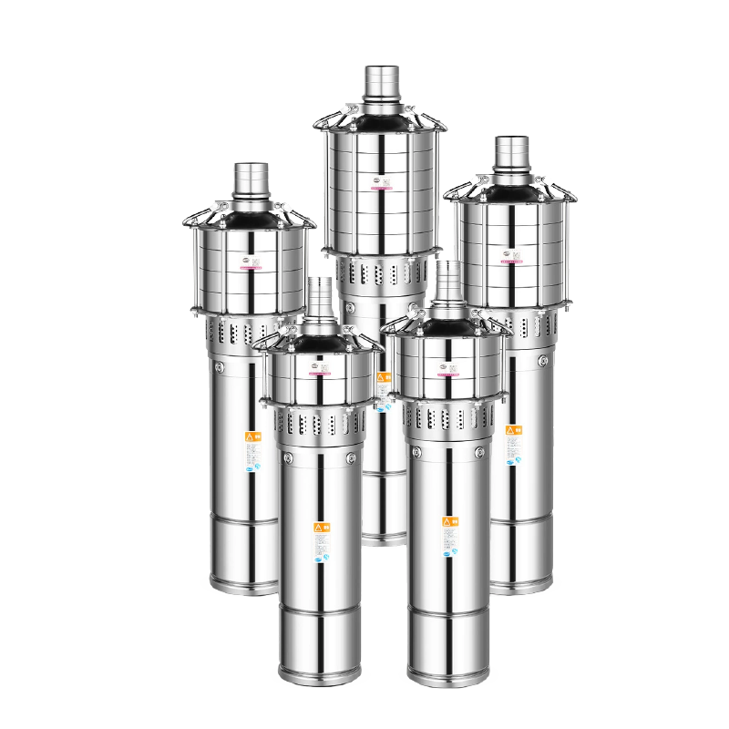 Stainless Steel QD Multistage Submersible Deep Well Pump for High Head Water Supply & Irrigation