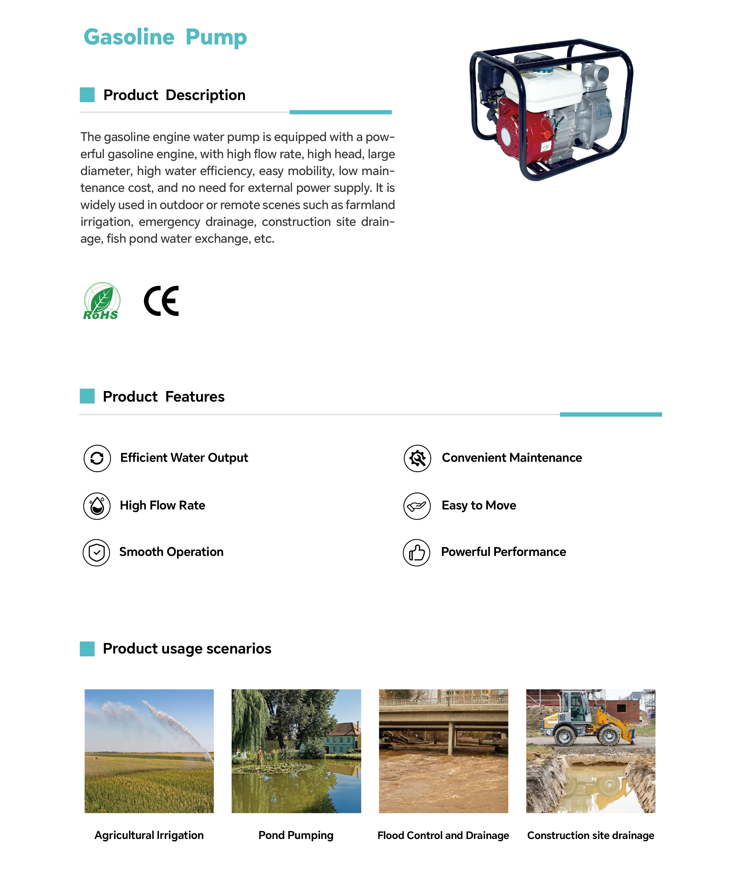 Portable Gasoline Water Pump for Irrigation, Drainage, Small Farm Use, and Emergency Water Supply1.png