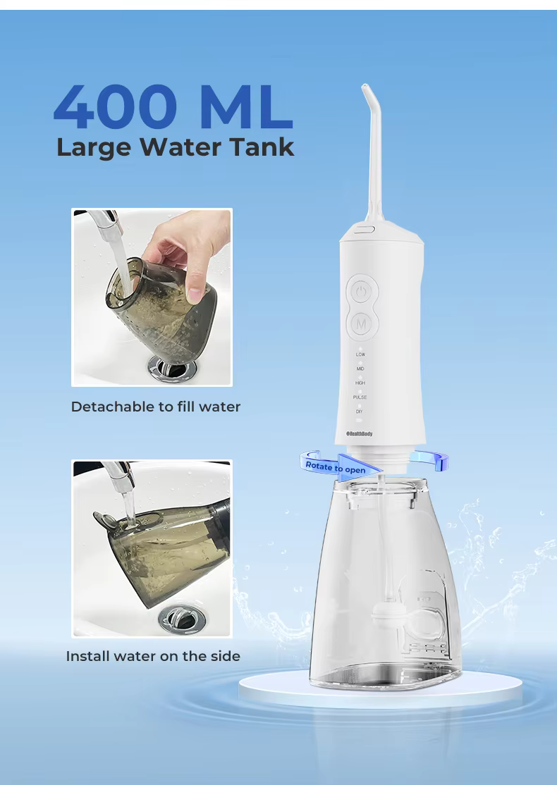New Product  Replaceable Heads Oral Cleaning Equipment Water Dental Flosser factory