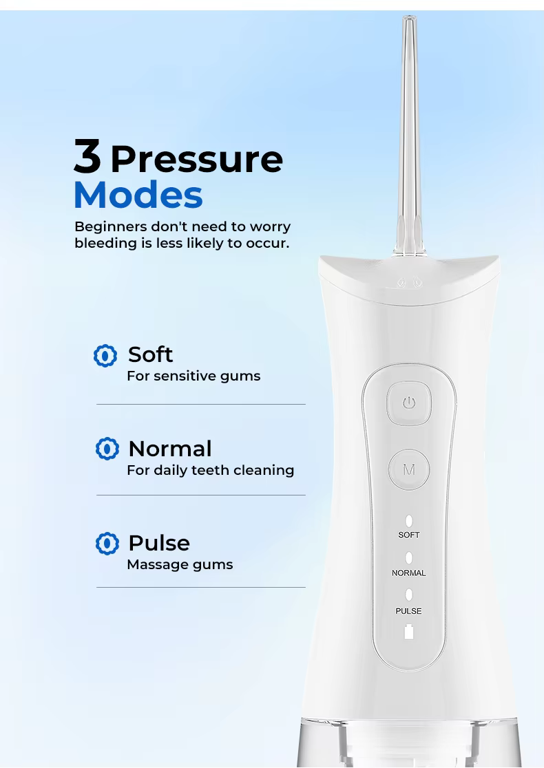 New Portable Water Floss IPX7 Waterproof with 400ml Large Capacity Removable Water Tank supplier