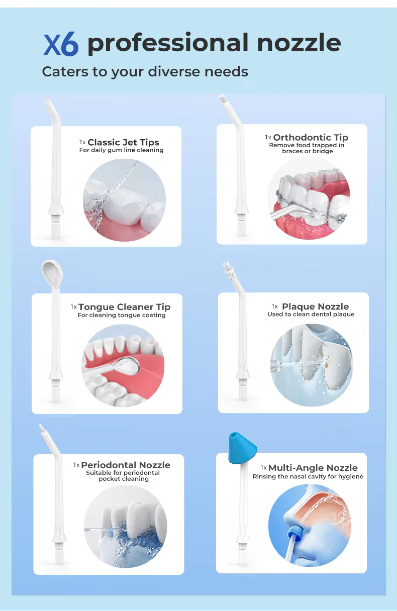 New Product  Replaceable Heads Oral Cleaning Equipment Water Dental Flosser supplier