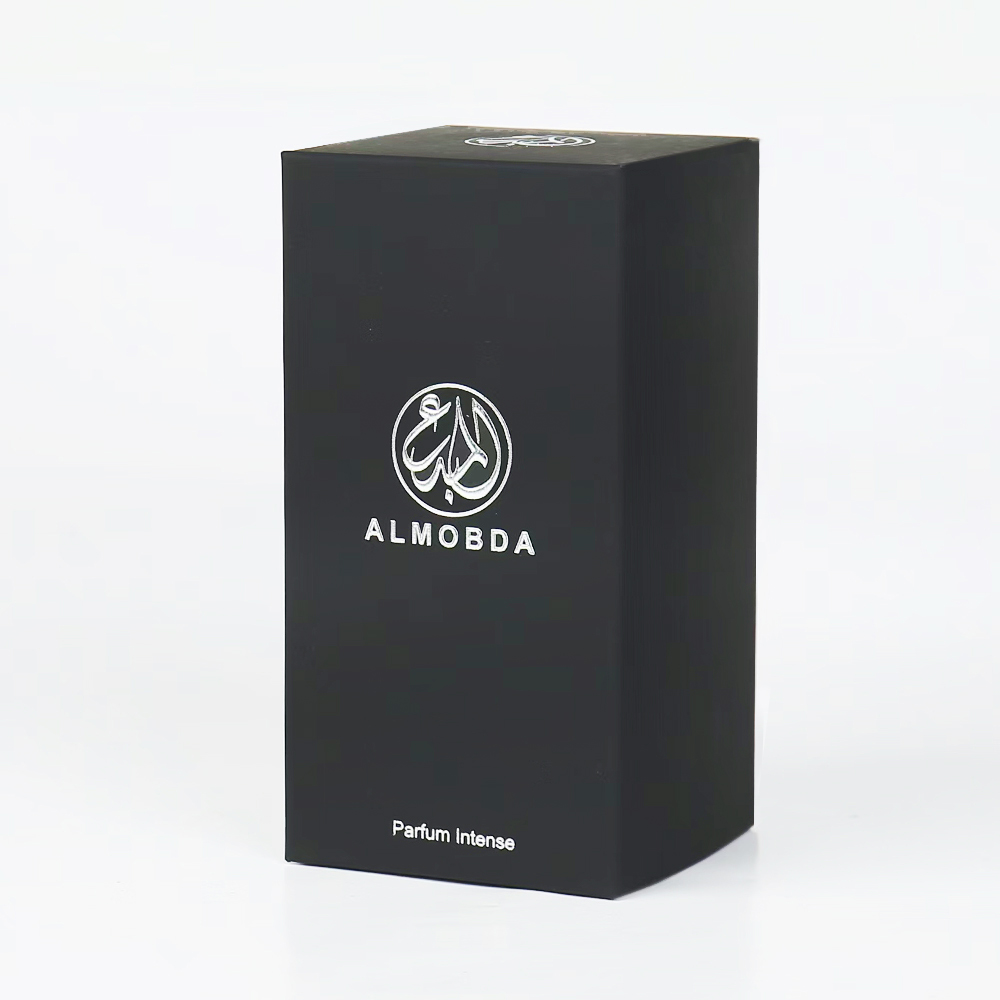 Custom Luxury Perfume Packaging Set Black Paper Tube and Box Cosmetics Box with Logo Printing for Arabic Perfume Packaging 