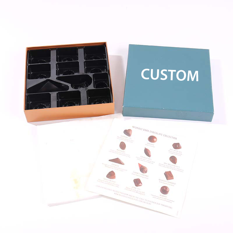Eco Friendly Luxury Chocolate Gift Box Custom Logo Base and Lid Rigid Packaging Sustainable Premium Chocolate Packaging Box
