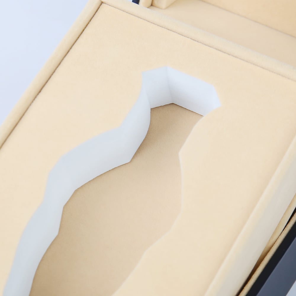 Custom Luxury Perfume Essential Oil Packaging Box Flip Box Type Foam Velvet Lining Rigid Paper Packaging Box