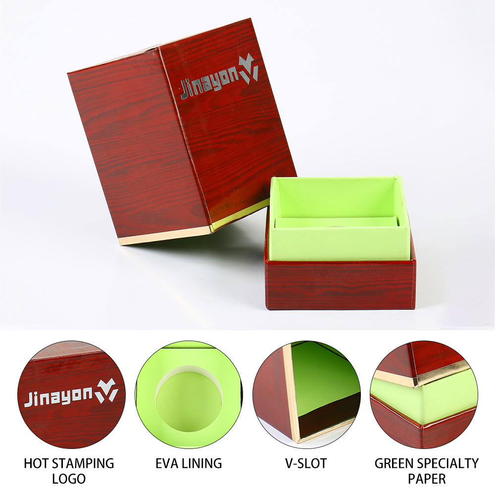 Factory Custom Base and Lid Paper Gift Box Hot Stamping Custom LOGO with Sponge Lining Paper Box for Arab Perfume Package