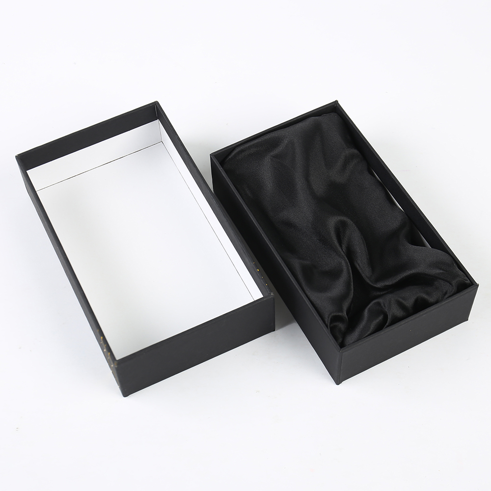 Custom 50ml Luxury Perfume Packaging Boxes Paper Cardboard Sponge and Velvet Liner Hot Stamping Base and Lid Rigid Box for Cosmetic