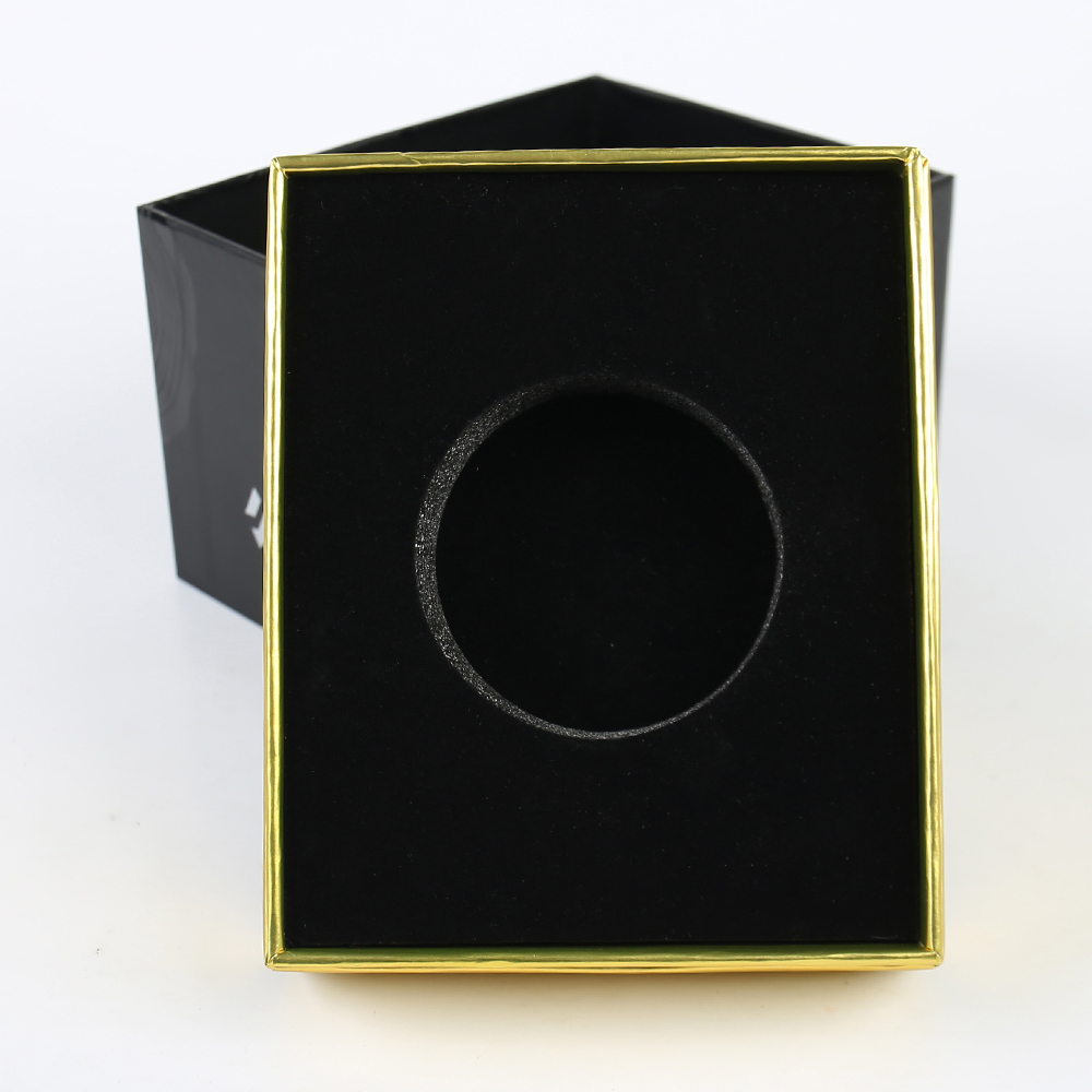 Custom Luxury Perfume Packaging Box Silver Hot Stamping Spot UV Recycle Heaven and Earth Cover Box with Foam Lining