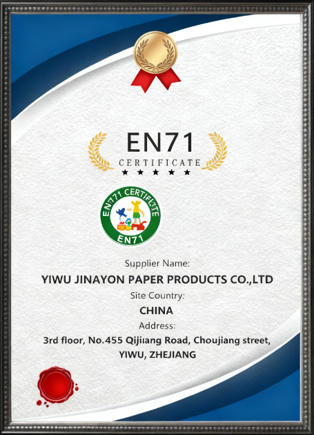 Jianyon Achieves EN71 Certification: Elevating Safety Standards for Custom Paper Packaging