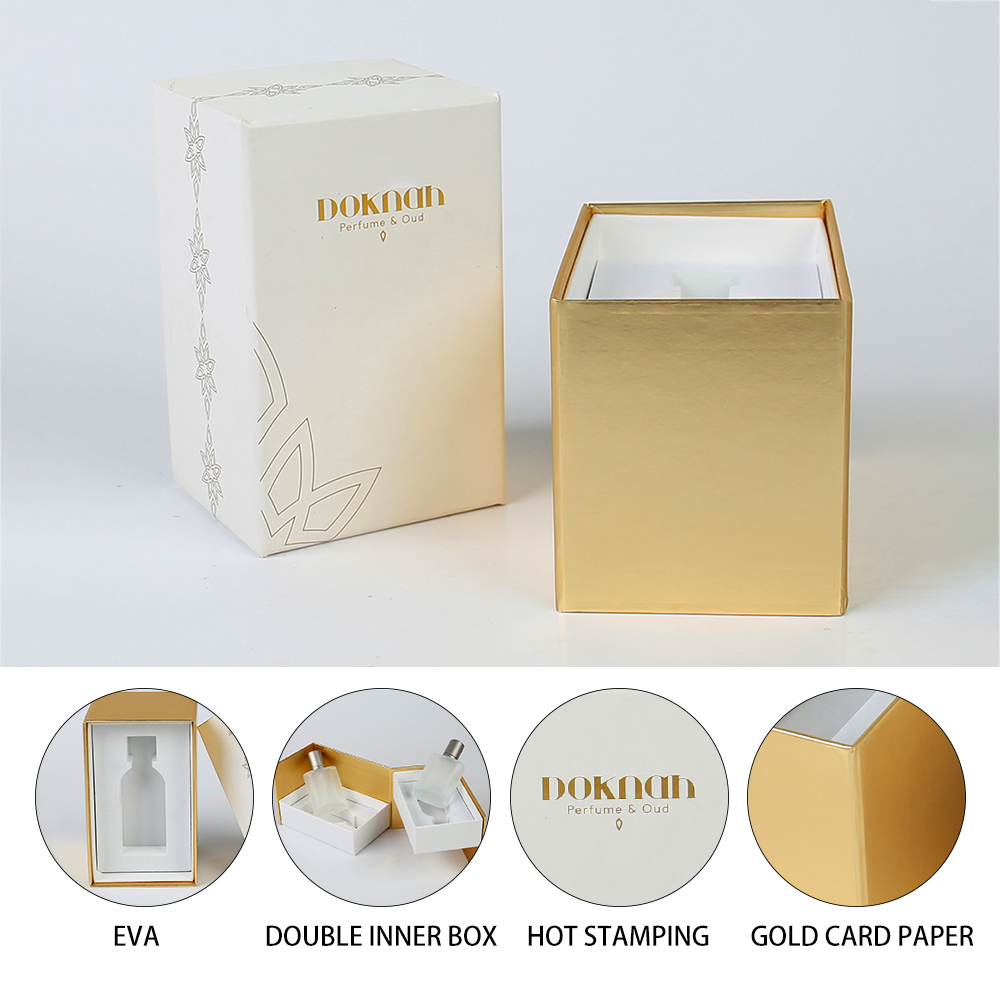 Perfume Box Rigid Luxury Paper Box Custom Hot Stamping Eco-friendly Printing Wholesale Cosmetic Bottle Packaging