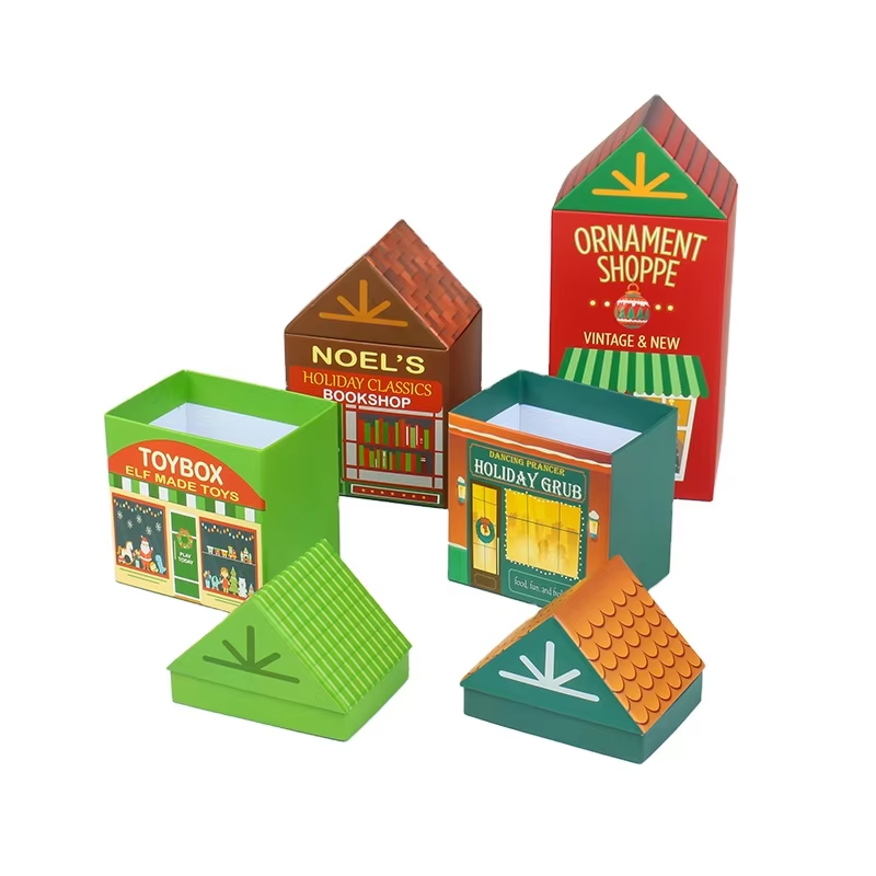 Factory Custom House Shaped Large Gift Packaging Box with Logo Special Shaped Box Cardboard Empty Chocolate Candy Boxes