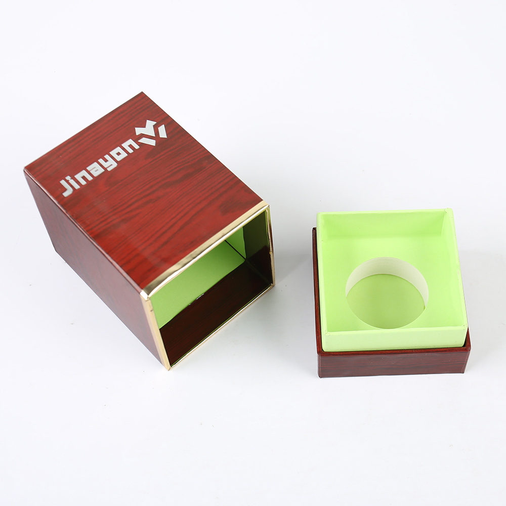 Custom Luxury Perfume Packaging Box Silver Hot Stamping Recycle Heaven and Earth Cover Box with Foam Lining