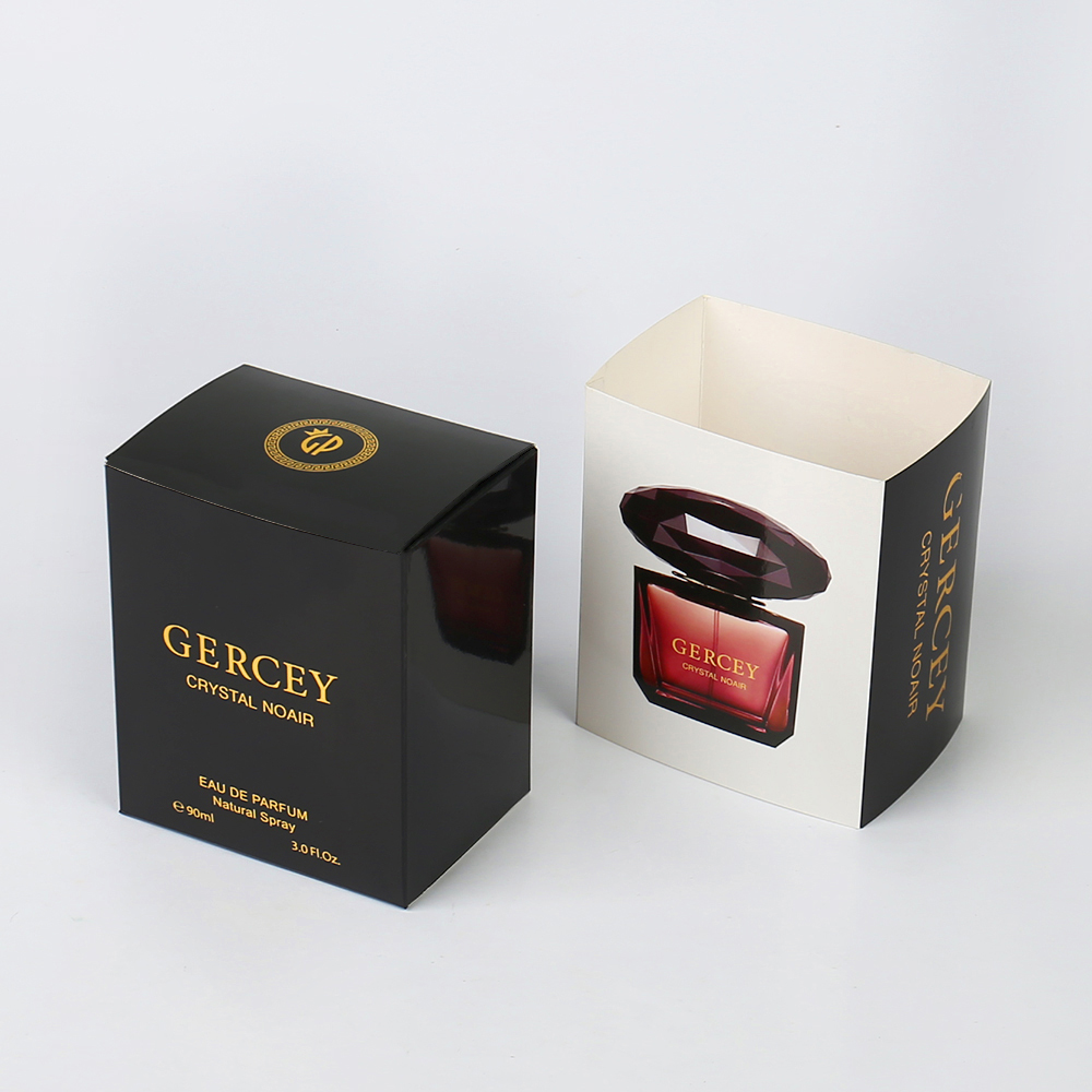 Custom Luxury White Card Paper Box with Sleeve Hot Stamping Logo Printing Cosmetics Soft Box Perfume Packaging with Paper Lining