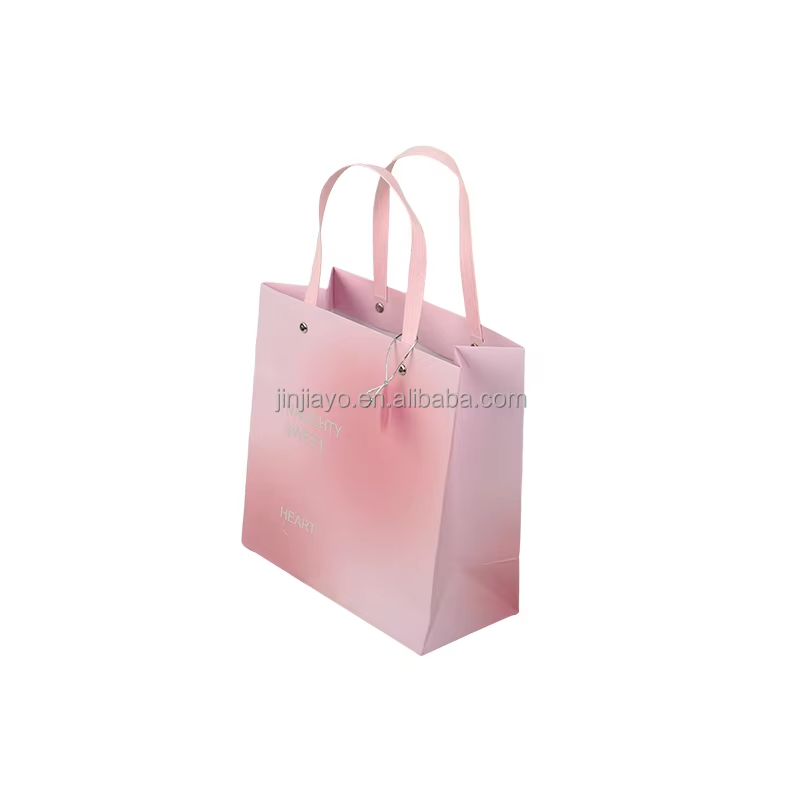 Jinayon Custom Colorful Printing Packaging Bags With Handle Paper Bags With Custom Logo High Quality Paper Products