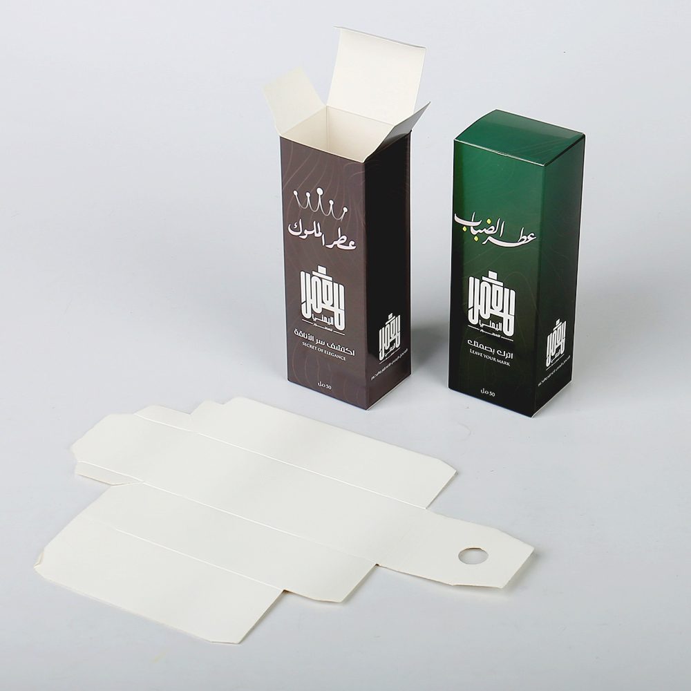 Custom Luxury White Card Paper Box Soft Cosmetics Box with Logo Printing for Arabic Perfume Packaging with Paper Lining