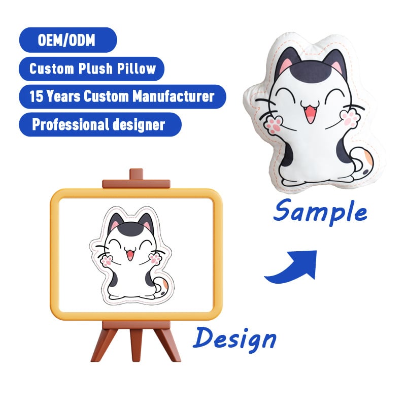 SUSHAN Wholesale Stuffed Custom Plush Manufacturers Plush Pillows Throw Pillow