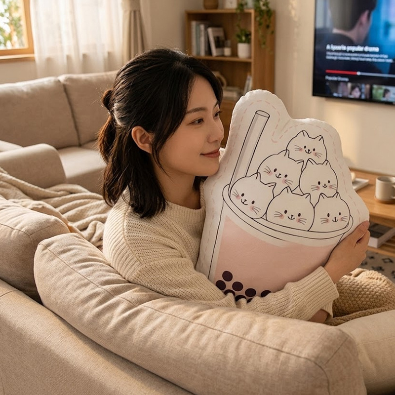 SUSHAN Custom Animal Cartoon Pillow Plush Cushion Sofa Character Shaped Pillows Irregular Pillow