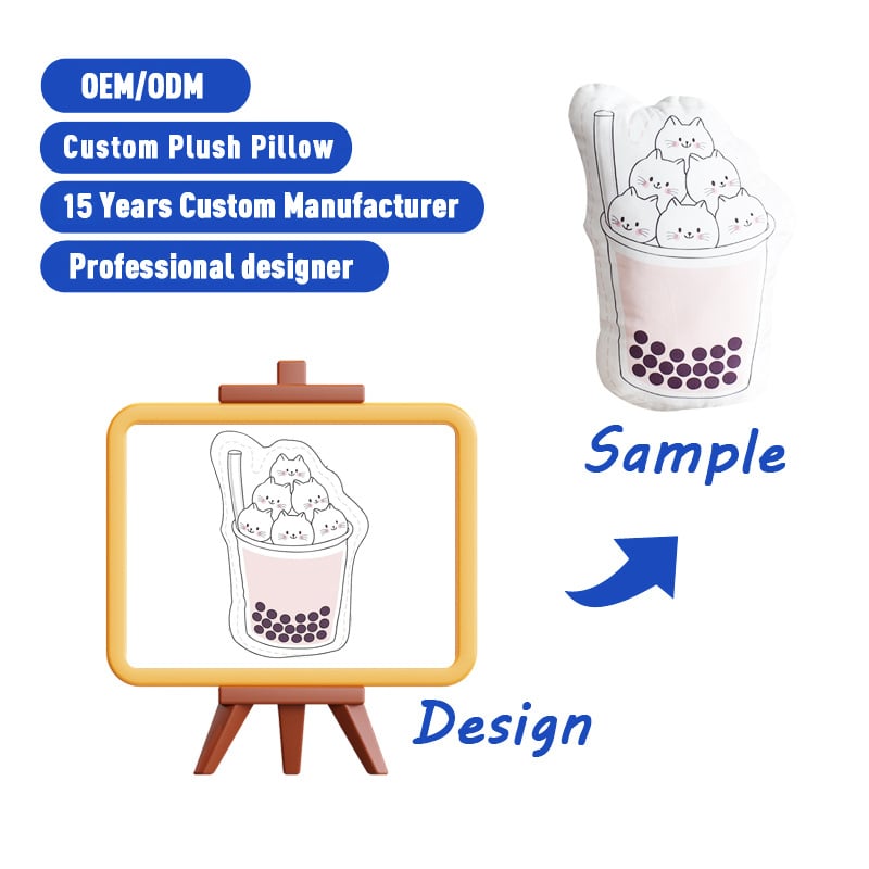 SUSHAN Custom Animal Cartoon Pillow Plush Cushion Sofa Character Shaped Pillows Irregular Pillow
