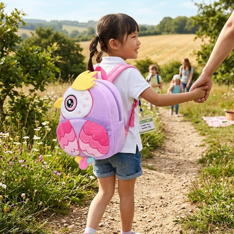 SUSHAN Creative Bird Shaped Plush Mini Backpack for Kindergarten High-Quality Custom Wholesale