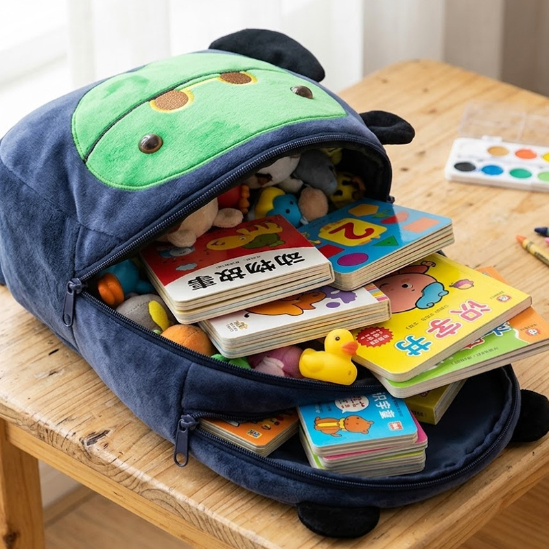 SUSHAN Wholesale Kids Backpack with Plush Toy, Toddler Backpack for 3-4 Year Old, Custom Gift Set for Children