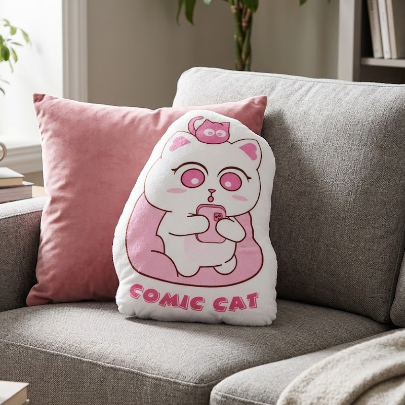 SUSHAN Custom Cushions And Pillows Cute Cartoon Flicker Soft And Comfortable For Bedroom For Office