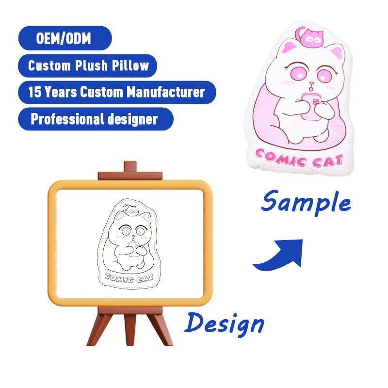 SUSHAN Custom Cushions And Pillows Cute Cartoon Flicker Soft And Comfortable For Bedroom For Office