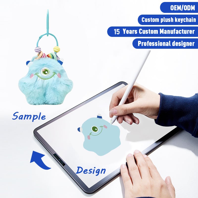 SUSHAN Manufacturer Customizes High-quality Cute Keychain Plush Toys Custom Plush KeyChain Toys