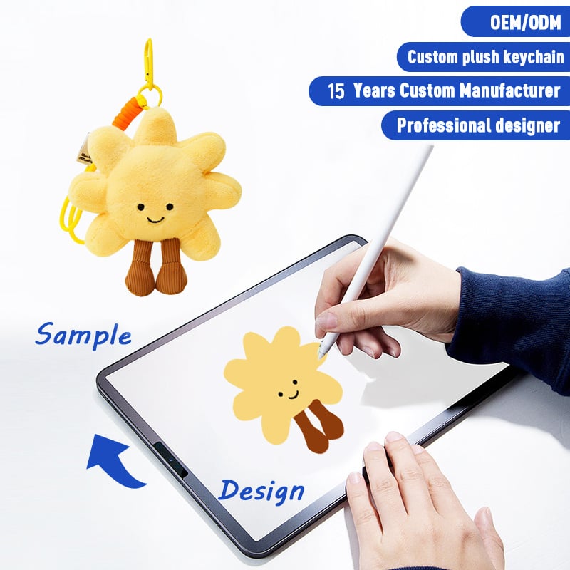 SUSHAN Custom Cute Cartoon Animals Plushies Game Animated Characters Custom Plush Keychains