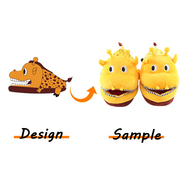 Customized Plush slippers1.jpg