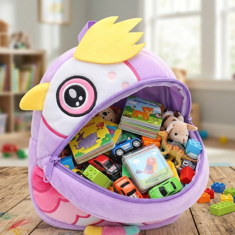 SUSHAN Creative Bird Shaped Plush Mini Backpack for Kindergarten High-Quality Custom Wholesale