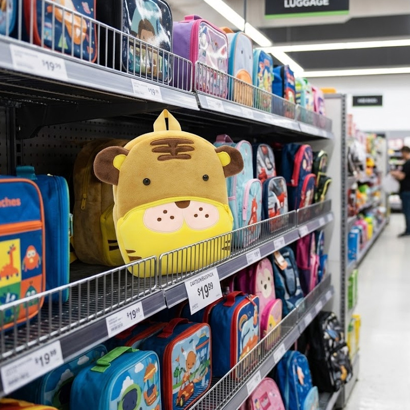 SUSHAN Wholesale Kids Animal Backpack, Custom Cartoon Plush School Bag with Zipper, Cute Double Shoulder Bag