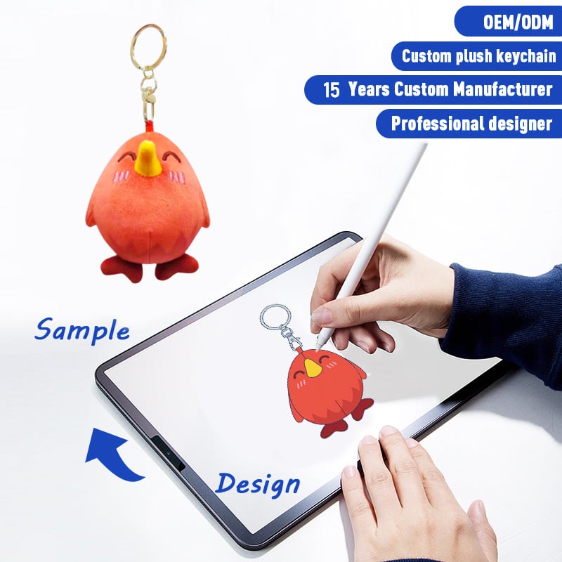 SUSHAN Custom Cute Cartoon Animals Plushies Game Animated Characters Custom Plush Keychains