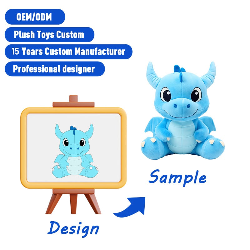 SUSHAN Creative Custom Plushies Manufacturer For Original Animal Doll Prototypes And Custom Logo Options