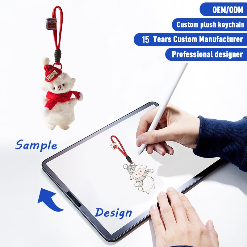 SUSHAN Personalized Plush Toy Soft Toy Manufacturer Plush Keychain Custom Keychain Plushie