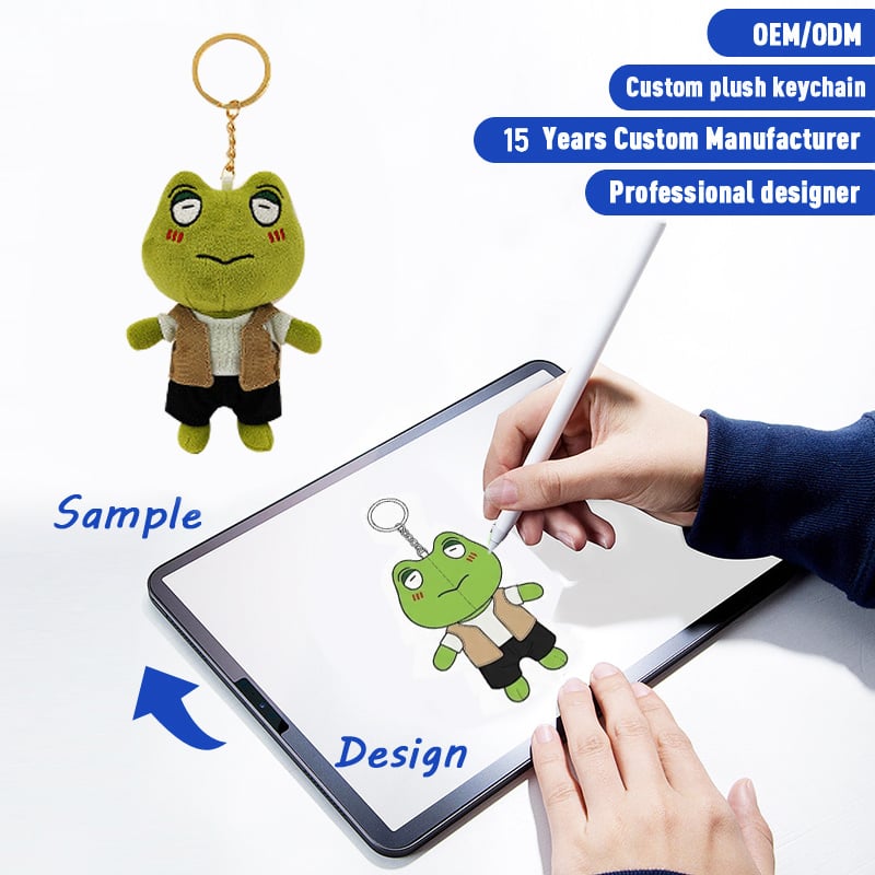 SUSHAN Manufacturer Customizes High-quality Cute Keychain Plush Toys Custom Plush KeyChain Toys