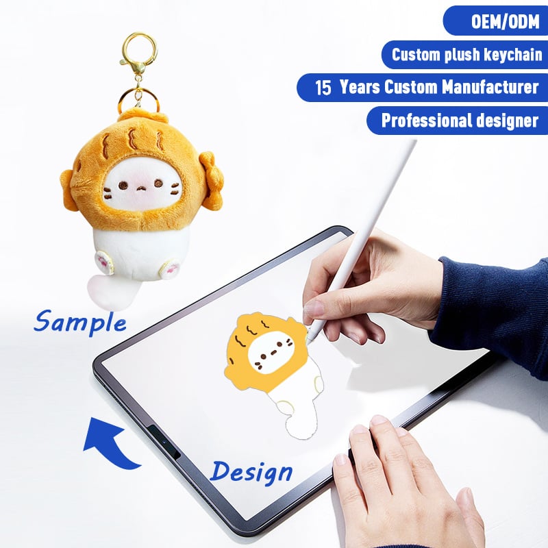 SUSHAN Personalized Plush Toy Soft Toy Manufacturer Plush Keychain Custom Keychain Plushie