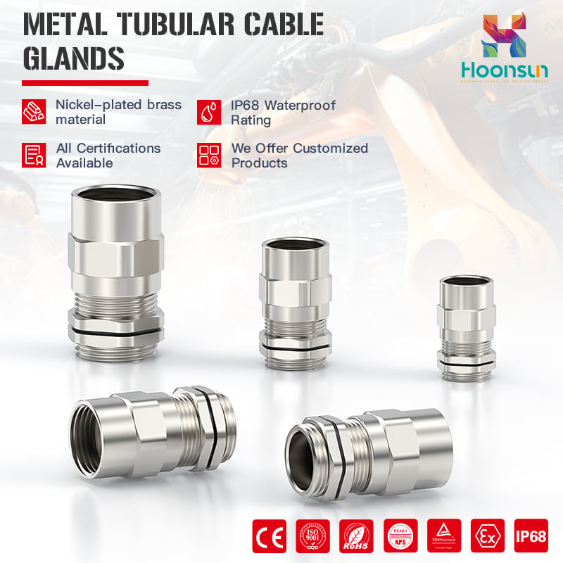 Metal cable gland - conduit type