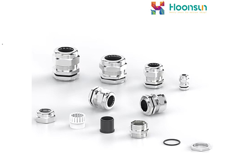 Stainless steel cable glands: 