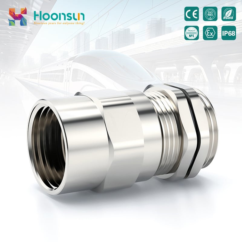 Metal cable gland - conduit type