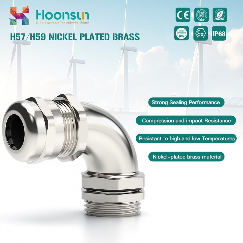 Right angle 90° Cable Gland